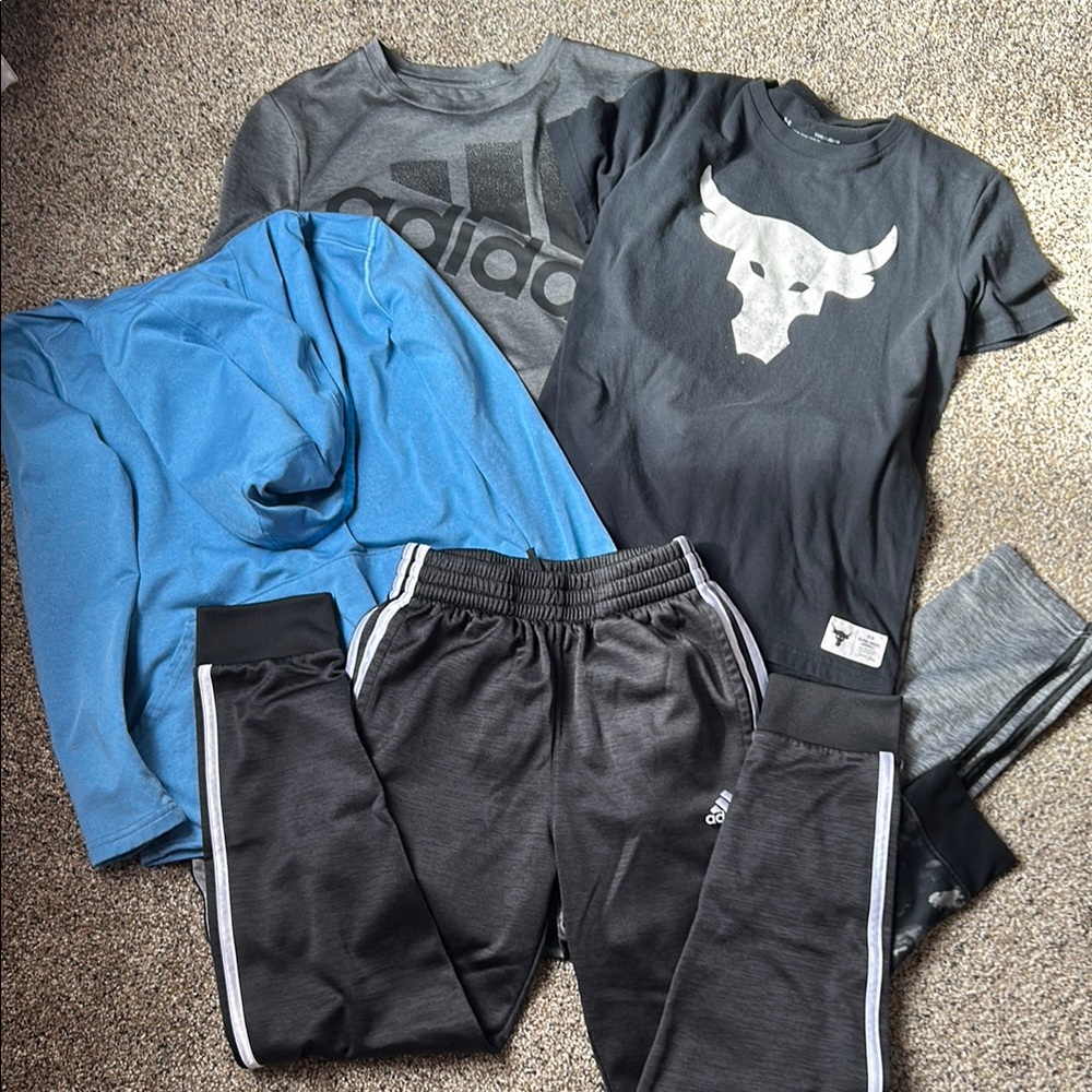 Lot of Adidas and Under Armour